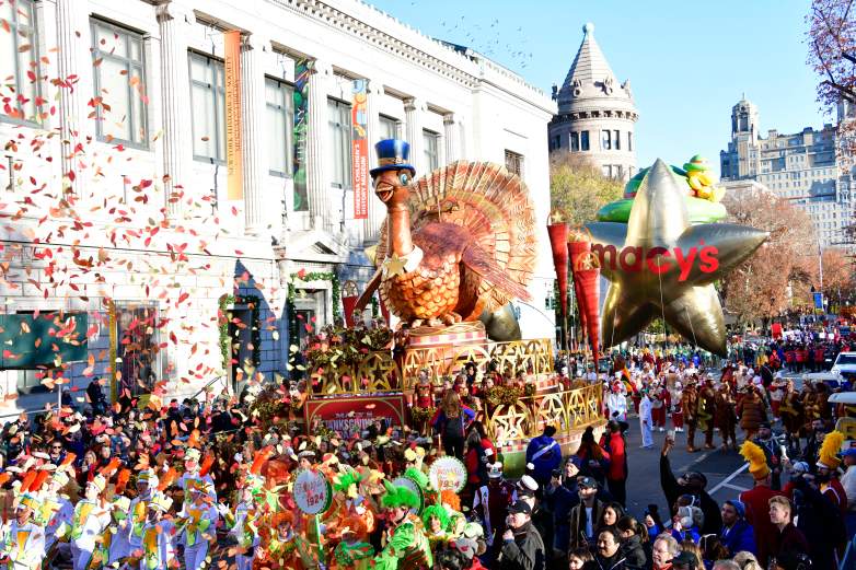 Tom Turkey by Macy's appears during 97th Macy's Thanksgiving Day Parade on November 23, 2023 in New York City.