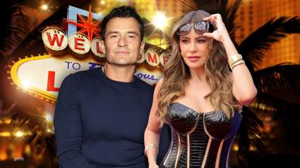 Sofía Vergara y Orlando Bloom festejan juntos en Las Vegas