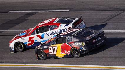 Kyle Larson se accidenta en Atlanta y Bubba Wallace gana la segunda etapa