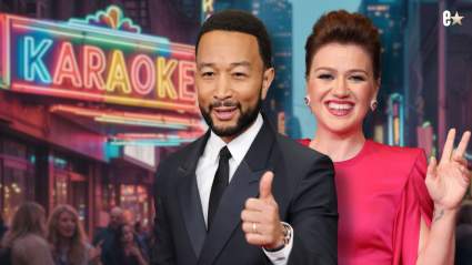 Kelly Clarkson y John Legend sorprenden a sus fans en un bar de karaoke (VIDEO)