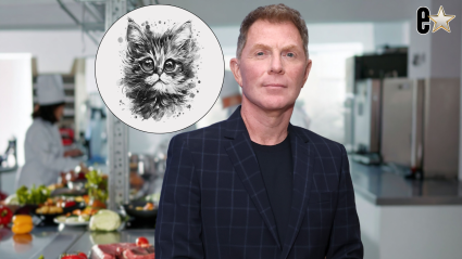 Bobby Flay rinde homenaje a su difunto gato, Nacho, al tiempo que comparte importantes noticias sobre su marca.