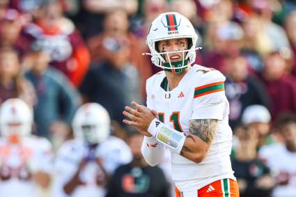 El mariscal de campo de los Miami Hurricanes, Carson Beck, obtiene una nueva predicción para el Draft de la NFL.