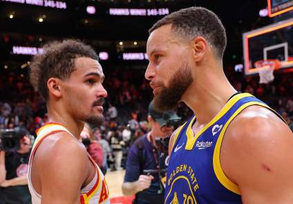 Los Washington Wizards anuncian el estado de Trae Young antes del partido contra los Warriors.