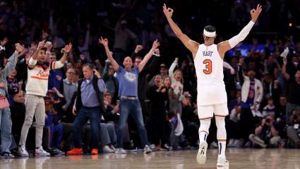 Los fanáticos de los Knicks reaccionan mientras Josh Hart responde a Stephen A. Smith.