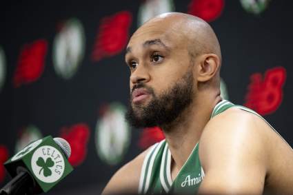 Derrick White, de los Celtics, suelta una frase inapropiada para el trabajo sobre la expulsión de Brown.