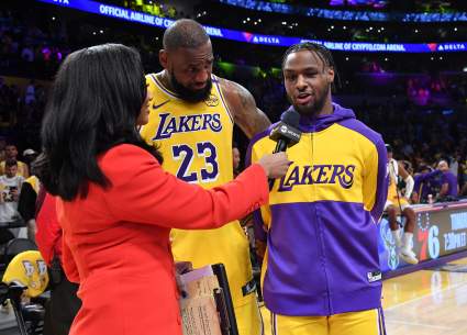 La estrella de Los Angeles Lakers, Bronny James, hizo historia en la NBA contra los Nets.