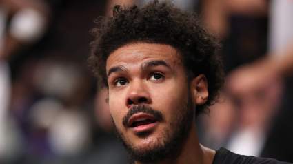 Cam Johnson reacciona a su lesión tras la victoria de los Nuggets sobre los Warriors.