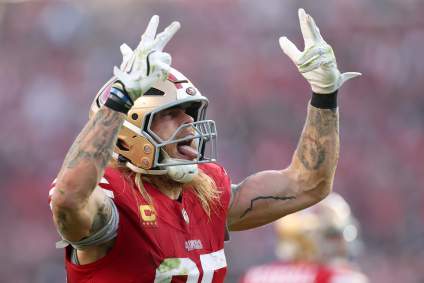 El ala cerrada de los 49ers, George Kittle, reacciona a las noticias de Mike Evans