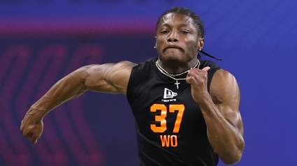 El receptor abierto de Ohio State, Carnell Tate, opina sobre su llegada a los Browns en el Draft de la NFL.