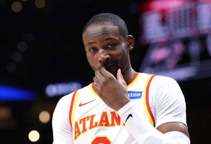 Los Atlanta Hawks hacen el anuncio de Jonathan Kuminga antes del partido de los 76ers