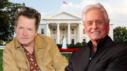 Michael J. Fox se reúne con Michael Douglas en una tierna foto: "Mi presidente estadounidense"