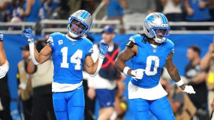 Dos jugadores de los Detroit Lions aparecen en una colección exclusiva de cromos de fútbol americano.