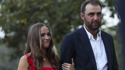 Scottie Scheffler y su esposa Meredith anuncian noticias personales en medio de la incertidumbre del Masters.
