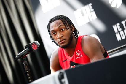 Los Toronto Raptors anuncian la incorporación de Immanuel Quickley antes del partido contra los Cavs.