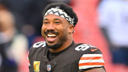 La estrella de los Browns, Myles Garrett, acapara todas las miradas con su aparición en Cleveland.