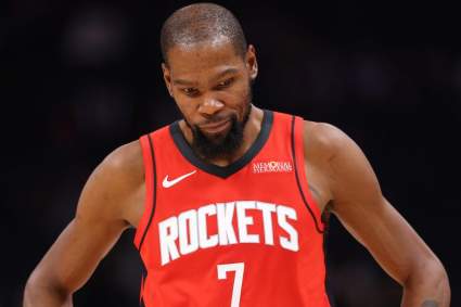 Los Rockets anuncian noticias preocupantes sobre Kevin Durant para el primer partido contra los Lakers.