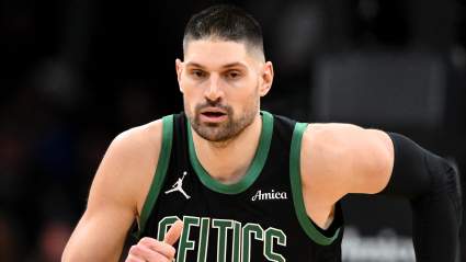 Los Boston Celtics anuncian la incorporación de Nikola Vucevic antes del partido contra los Raptors.
