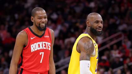 Kendrick Perkins advierte a Kevin Durant antes del enfrentamiento entre los Lakers y LeBron James.