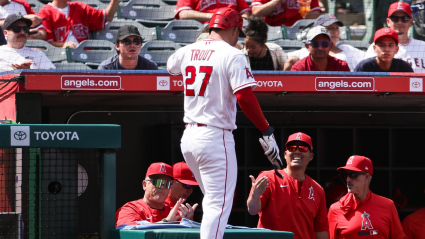 Mike Trout hace historia contra los Yankees de Nueva York.