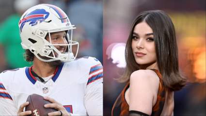 Josh Allen y su esposa Hailee Steinfeld hacen su primera aparición pública tras el nacimiento de su bebé.