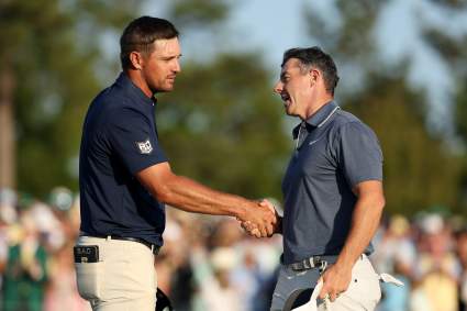 El enfrentamiento entre Rory McIlroy y Bryson DeChambeau durante su victoria en el Masters de 2025.