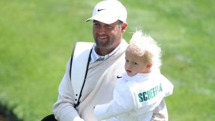 Scottie Scheffler sorprende a los aficionados del Masters con un invitado sorpresa antes del inicio del torneo.