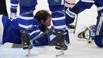 Los Maple Leafs sufren una triple goleada de lesiones contra los Capitals.
