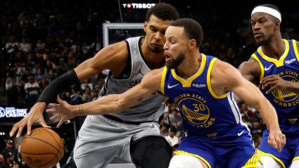 Steph Curry, de los Warriors, vence a Victor Wembanyama en el último debate de la NBA.