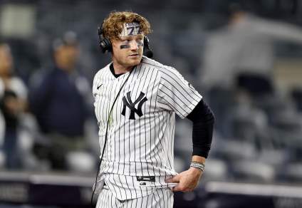 Clint Frazier reacciona ante la grave lesión del jardinero de los Yankees de Nueva York.