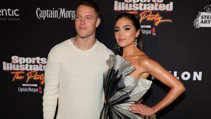 Los 49ers envían un mensaje a Christian McCaffrey y Olivia Culpo tras la noticia del embarazo.