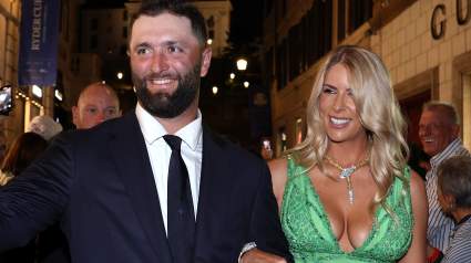 Jon Rahm le hizo una petición personal a su esposa, Kelley Cahill Rahm.