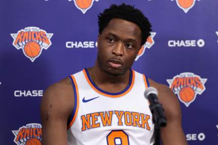 Los New York Knicks anuncian novedades sobre la lesión de OG Anunoby antes del tercer partido contra los Sixers.