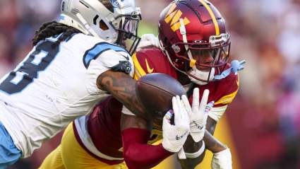 El receptor abierto agente libre de los Commanders podría tener las peores manos de la NFL.