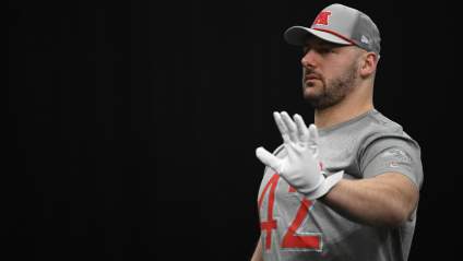 El fullback de los Giants, Patrick Ricard, habla sobre Cam Skattebo.