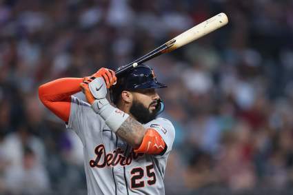 Los Detroit Tigers anuncian novedades sobre Gleyber Torres durante el partido contra los Rangers.