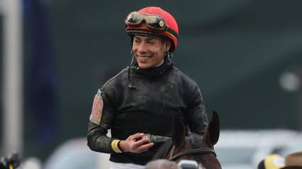 José Ortiz y todos los demás caballos y jinetes que compiten en la Black-Eyed Susan