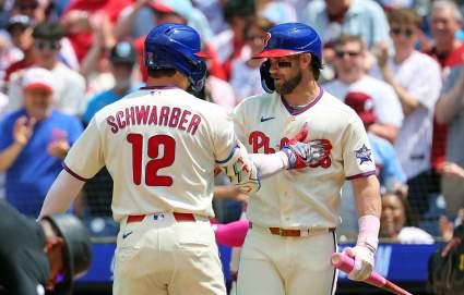 Kyle Schwarber y Bryce Harper impulsan a los Phillies y los llevan a alcanzar los 400 jonrones.