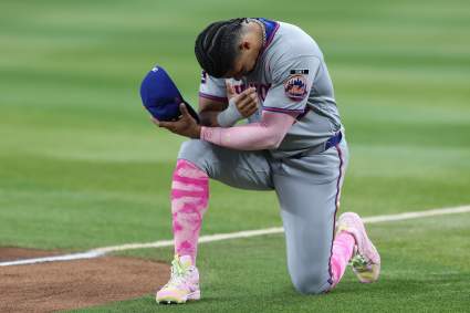 Juan Soto reacciona ante la devastadora noticia de la lesión de los Mets de Nueva York.