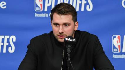 La gobernadora de los Lakers, Jeanie Buss, reacciona en dos palabras al último movimiento de Luka Doncic.