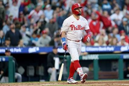 Kyle Schwarber de los Phillies intenta romper el récord de la franquicia contra los Red Sox.