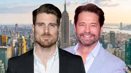 Marcus Rosner pasa tiempo con Jason Priestley, ex actor de 'Beverly Hills, 90210', durante un viaje especial.