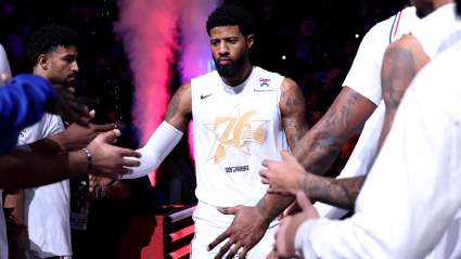 Paul George envía un mensaje de 4 palabras con contenido explícito a los Sixers tras la derrota en el tercer partido contra los Knicks.