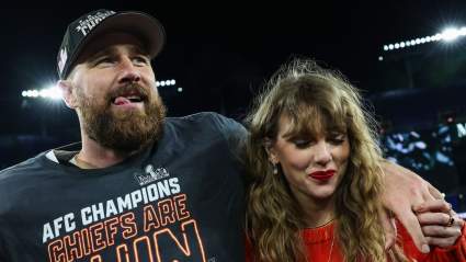 Travis Kelce deja caer una nueva pista sobre Taylor Swift mientras alimenta los rumores de la fecha de la boda.