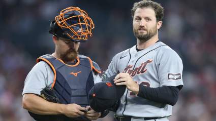 Casey Mize abandona el partido de los Tigers tras lesionarse contra los Angels.