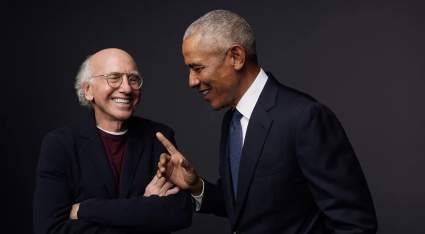 Larry David le pide a Barack Obama que sea su contacto de emergencia en un nuevo avance de HBO.