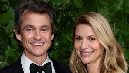 Claire Danes y su excompañero de reparto y esposo, Hugh Dancy, comparten un tierno beso en los Gotham Awards.